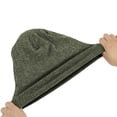 thumbnail image 3 of SuTry Unisex Chilly Months Knitted Three-Piece Set with Thick Velvet Hat Gloves Scarves Knitted Fabric Retains Heat Thick Velvet(Green#2,Free Size), 3 of 4