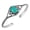 Turquoise, variant on Natural Turquoise Cuff Bangle Bracelet for Women – Handmade 925 Silver Plated Adjustable Jewelry Bracelet – Green Gemstone December Birthstone Statement Bangle – Gift for Birthday Anniversary