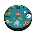 thumbnail image 3 of XMXY Halloween Mummy Zombie Spare Tire Cover, Universal Waterproof Cover for Jeep RV Tire Wheel Protection, 16 inch, 3 of 8