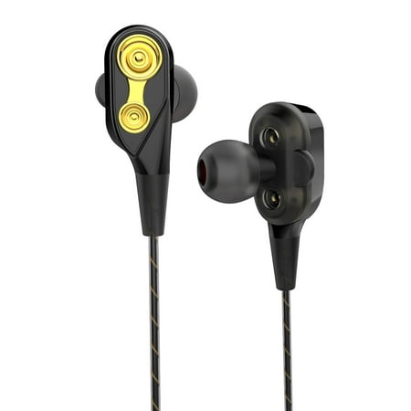 High Definition Stereo Headphones EEEKit High Definition In-Ear Headphones Noise Cancelling Heavy Deep Bass Stereo Earphones Headsets with Mic for Cell Phone Tablet PC ()