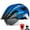 MetalBlue, variant on VICTGOAL Bike Helmet with Visor and Goggles USB Rechargeable Light for Adult Men Women