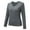 Dark Gray, variant on Youmylove Women Crew Neck Lined Thermal Underwear Slim Warm Base Layers Long Sleeve Shirts Winter Top Warm Base Layers