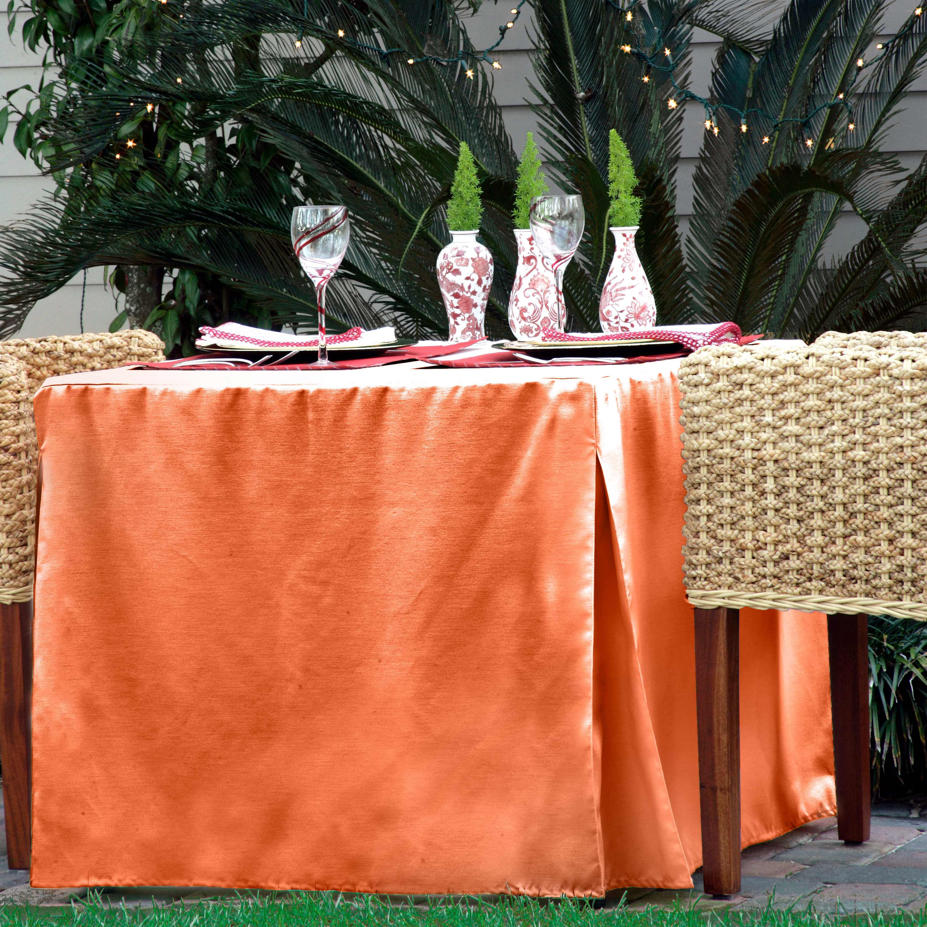 Tablevogue 34-Inch Square Ooh-Orange Table Cover