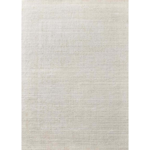 Ahgly Company Indoor Rectangle Mid-Century Modern White Gold Oriental Area Rugs, 6' x 9'