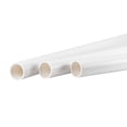 thumbnail image 1 of Unique Bargains 21mm ID x 25mm OD 0.5m White PVC Pipe Rigid Water Pipe Drain Pipe 3 Pack, 1 of 6