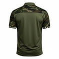 thumbnail image 7 of Men's USA 250th Anniversary Polo Tshirt, Patriotic American Flag Graphic Tee, Golf Polos with Dynamic Stripe Patterns and Breathable Mesh Fabric Army Green L, 7 of 7
