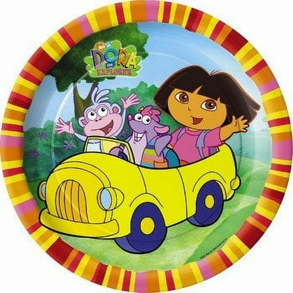 DORA PARTY LUNCH SIZE PLATES PKG OF 8