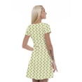 thumbnail image 2 of Women’s A Line Ladybugs Summer Dress, Retro Triangle Arrangement, Cross Wrap V Neck, 6 Sizes, by Ambesonne, 2 of 2