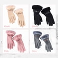 thumbnail image 3 of Guantes de invierno para mujer Guantes con pantalla táctil Guantes de esquí a prueba de viento Guantes suaves y cálidos para correr al aire libre Ciclismo, 3 of 8