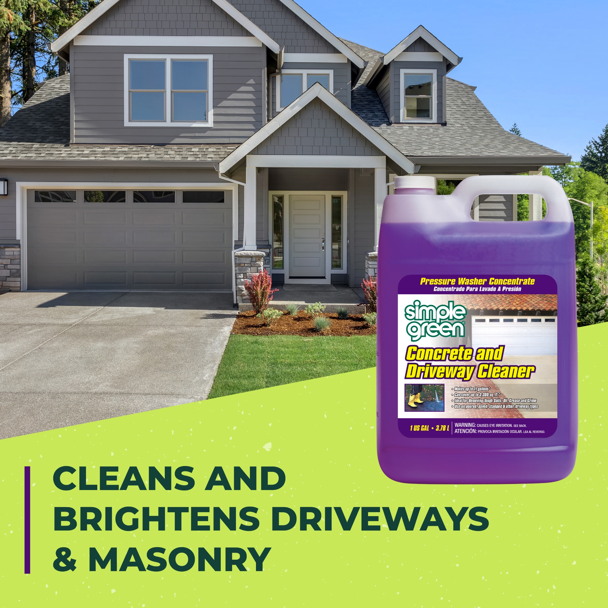 Sunshine Maker  Simple Green 1 Gallon Simple Green Concrete & Driveway Cleaner C - Pack of 4 - image 3 of 8