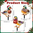 thumbnail image 4 of Christmas Chicken Outdoor Decorations, Christmas Yard Sign with Stakes, Cat Animal Garden Stakes Yard Art for Ground Yard Lawn Porch Sidewalk Xmas Winter Holiday Decorations, 4 of 7