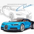 thumbnail image 2 of Welly 1:24 Bugatti Veyron Chiron Alloy Sports Car Model Diecasts Metal Toy Vehicles Car Model High Simulation Childrens Toy Gift, 2 of 6