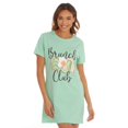 thumbnail image 1 of Forever Dreaming - Set de Pijama Diseño Brunch Club para Mujer (Verde), 1 of 2