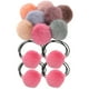 thumbnail image 5 of 12 piezas Pom Pom Camino la corbata Elástica Banda de cabello Ponytail Ponytains Cabeza para mujeres niñas, 5 of 6