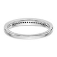 thumbnail image 5 of 14K White Gold Ring Band Wedding Diamond Round , Size 8, 5 of 7