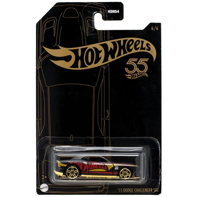 Auto de juguete Hot Wheels '15 Dodge Challenger SRT 55 aniversario