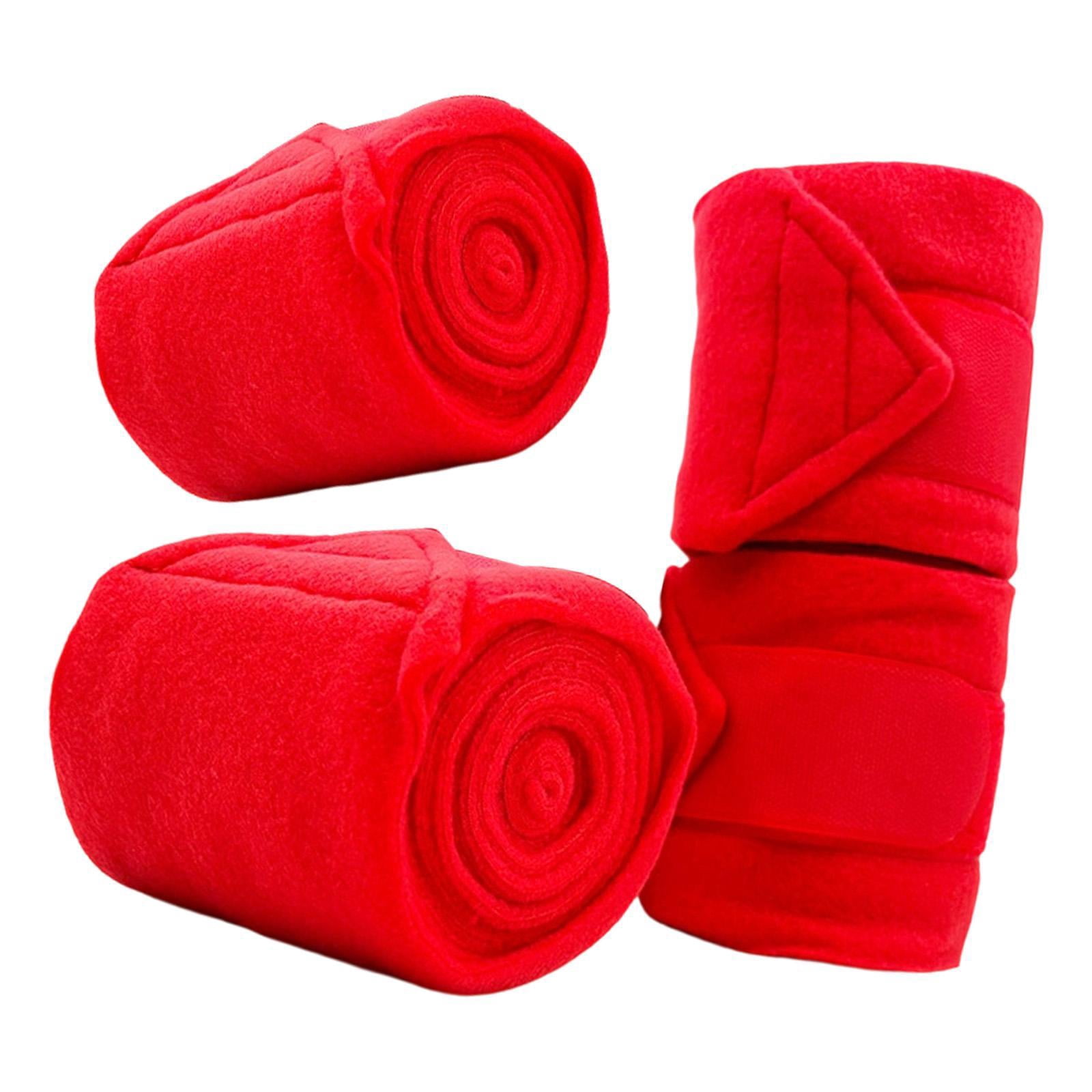 Wswqop 4 Pieces Horse Leg Wraps Equestrian Leg Guards Protection Equestrian Accessories