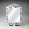 thumbnail image 1 of Butler Specialty Miroir Mural Incrusté d'Os Bleu, 1 of 1