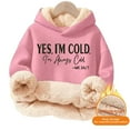 thumbnail image 5 of WAYUTE Sweatshirts for Girls Long Sleeve Prints Cozy Hooded Sweatshirt for Playful Soft and Warm Pullover Top Casual Winter Outerwear, 5 of 5