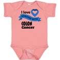 thumbnail image 3 of Inktastic I Love Someone with Colon Cancer Blue Heart Ribbon Boys or Girls Baby Bodysuit, 3 of 5