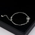 thumbnail image 5 of LavaJewelry, Blooming Flower Bracelet, 925 Sterling Silver, Flower Silver Bracelet for Women and Girls M, 5 of 6