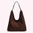 thumbnail image 2 of Bolso Axila Mano Hombro Mujer Gamuza Color Sólido Retro, 2 of 9