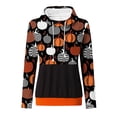 thumbnail image 4 of Blusa de manga larga con estampado de Halloween informal a la moda para mujer Fridja  fjkfkj5051, 4 of 5