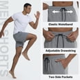 thumbnail image 6 of YUSHOW Men's Athletic Shorts Mesh Workout Gym Activewear 5'' Inseam Shorts with Pockets,L, 6 of 8
