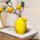 thumbnail image 3 of Jarrón de cerámica con forma de limón para arreglos florales, centro de mesa decorativo moderno para la mesa de la cocina, decoración de escritorio, adorno único para el hogar, 3 of 7