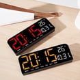 thumbnail image 5 of Large Digital Wall Clock with Temperature, Date & Week Display, 12/24H Mode, 4 Brightness Levels, Night Mode and Alarm Function, 5 of 9