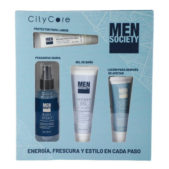Set de fragancias Men Society city core 4 piezas