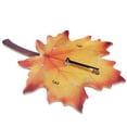 thumbnail image 4 of Maple Leaf Shape Wall Clock Living Room Dining Room Decoration Mute Wall Clock Natural Elements Wall Clock, 4 of 5