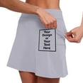 thumbnail image 5 of Hauaitttt Women's Mid Waist Skort with Pockets | Active Casual Two Piece Shorts Skirt plus Size Women Womens Casual Pants Elastic Waist with Pockets Women Elastic Waist Pants Casual Short Pants for, 5 of 7