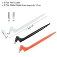 thumbnail image 2 of Cortador de Pluma Rotativo de 360 Grados Uxcell, 3 Piezas Herramienta de Corte de Manualidades con Cabeza de Cortador, Negro, Blanco, Naranja, 2 of 5