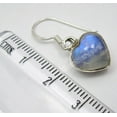 thumbnail image 3 of SilverStarJewel 925 Sterling Silver Collectible Rainbow Moonstone Richfeel Heart Earrings 1.1", 3 of 3