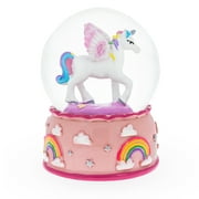 Enchanted Unicorn Dreams Mini Water Snow Globe: Rainbows and Glitter