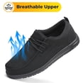 thumbnail image 4 of Fidabo Slip On Steel Toe Shoes Men Puncture Proof Indestructible Steel Toe Work Shoes Lounging Walking Sneakers Steel Toe Loafers, 4 of 6