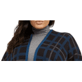 thumbnail image 2 of ANNE KLEIN Womens Blue Open Cardigan PONCHO Sweater Plus 0X\1X, 2 of 4