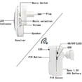 thumbnail image 2 of Passage Alarm, Shop Bell, Wireless Alarm System With Motion Detector, 2 of 5