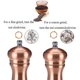 thumbnail image 3 of Juego de molinillo de pimienta y salero de cobre Columbia de Olde Thompson, 3 of 5
