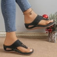 thumbnail image 5 of Dakaela Orthopedic Sandals for Women Wide Width Orthotic Flip Flops Arch Support Wedge Slip on Shoes, 5 of 8