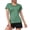 Army Green, variant on Womens Summer Tops V Neck Short Sleeve Moisture Wicking Athletic Sport Activewear Top Workout Daily Attire