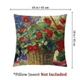 thumbnail image 4 of BANET Set of 2 Basket Pillow Covers Flower Outdoor Square Indoor Decorative Throw Pillows 12x12in, 4 of 7