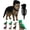 Black, variant on Dino Dog Costume Soft Plush, T-Rex Skeleton Halloween Costume for Dogs, for Medium & Large Pet Cosplay Party Family
