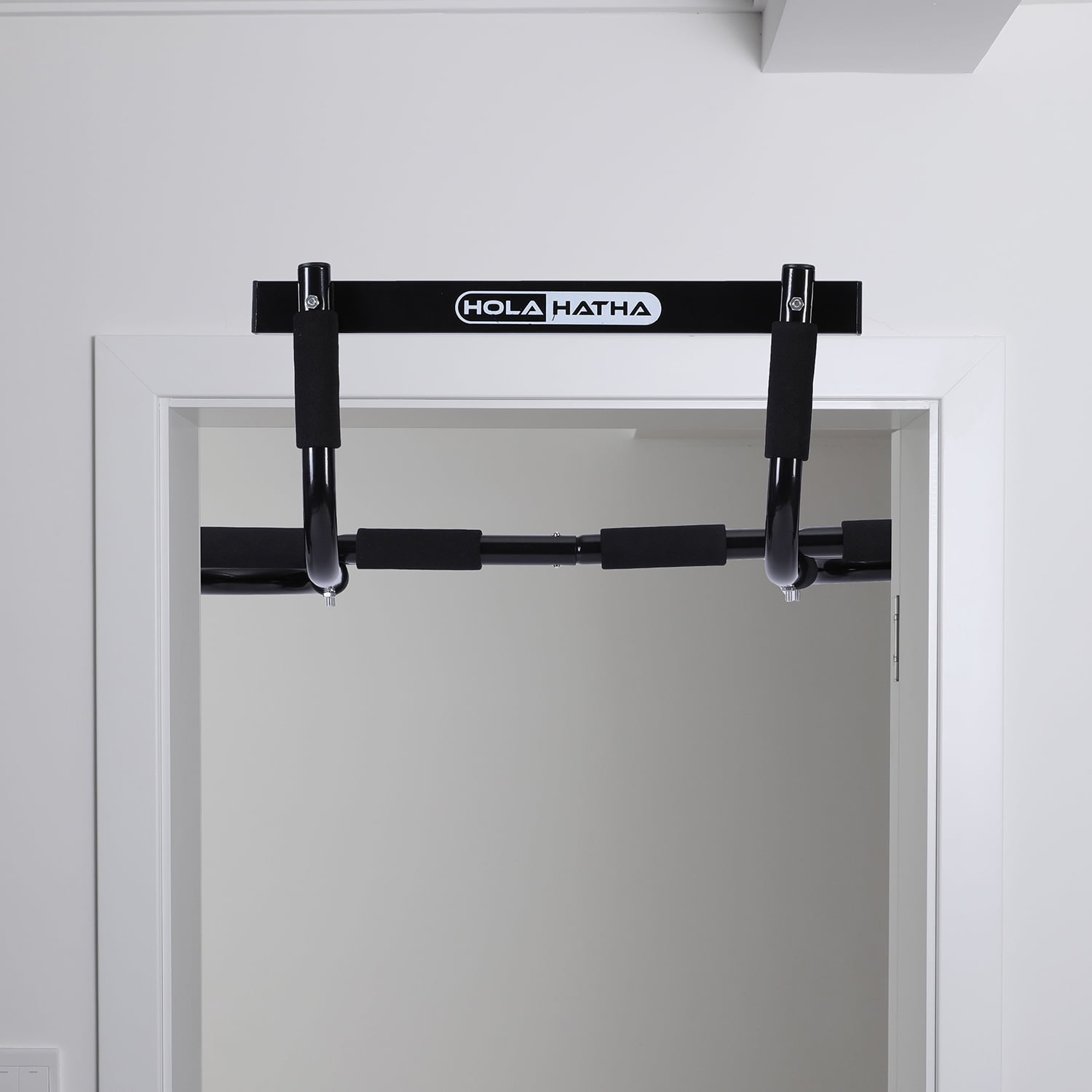 HolaHatha Workout Door Pull Up Chin Up Bar for Doorway Exercise Fitness