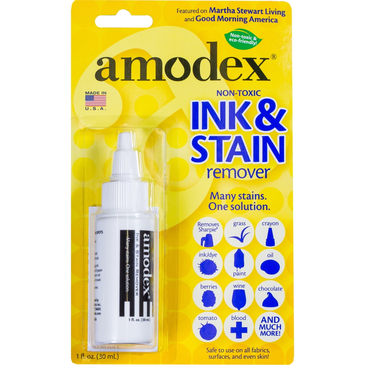 Amodex Ink and Stain Remover Cleans Marker, Ink, Pen, Makeup from