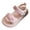 Pink, variant on Staki Girls Sandals Summer Shoes Open Toe Elastic Back Strap Sandals Flat for Little Kids Big Kids Pink,9 Toddler