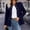 Navy plus size blazer for women a1, variant on thefmos Women Plus Size Fall Winter Collared Long Sleeve Button Down Open Front Blazer Jackets Elegant Casual Office Work Tops Business Dressy Outerwear, Wine 2XL