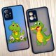 thumbnail image 2 of Matte Case for VIVO Y93 Y91C Y91 Y85 Y77 Y76 Y75 Y73 Y72 Y71 Y53 Y52S Y50 Y35 Y22 4G 5G Case Funda Shell Cute Cartoon Crocodile, 2 of 5