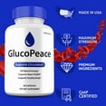 thumbnail image 2 of Gluco Peace Capsules, GlucoPeace Pills Glycogen Support Supplement Maximum Strength All Natural, 30 Day Supply (2 Pack), 2 of 5